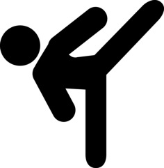 Person Practicing Kickboxing Craft Design Svg File, Free Vectors File